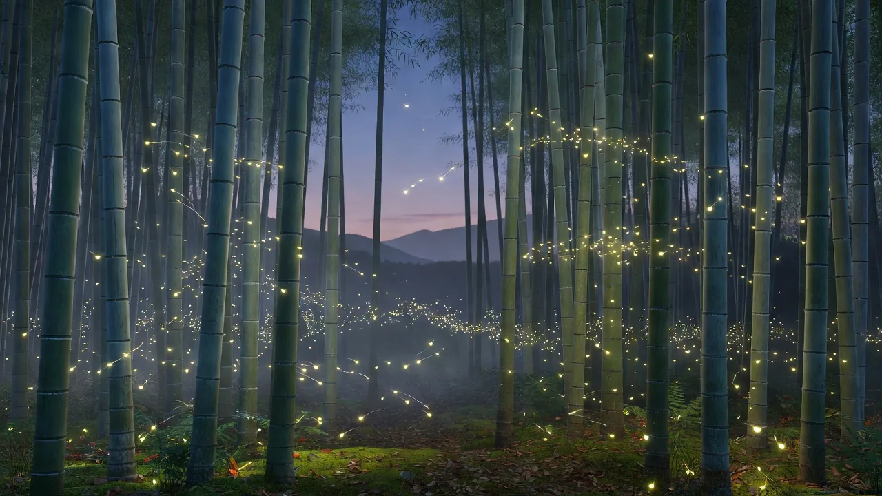 蛍の竹林